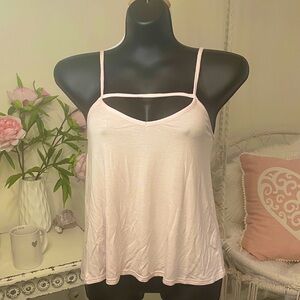 Boohoo Apricot Strappy Sexy Tank Top